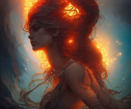 Four doll divine representing each one the four elements: Fire: Earth: Air: Water. Mark Brooks and Dan Mumford, comic book art. Detailed photograph. Insanely intricate face hair lashes hyper detailed painting by Ismail Inceoglu fantasy art album cover HD resolution