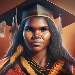 university graduation promotion, Australian Aboriginal, Indigenous Australian, artwork, 2D, digital art, celebration, illustration, ultra detailed, Australia, 8K, cinematic, photo realistic