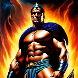 (full body),full body view portrait oil on canvas,'the kings of the Amorites',comic book cover, mystical colors,insanely detailed,realistic,intrincate detail,crystal clear eyes,perfectly drawn face, 16k resolution, masterpiece,Simon Bisley,Frank Frazetta,Alex Horley,ARTHUR ADAMS