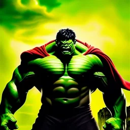 Ultra detailed fullbody Portrait in oil on canvas of Hulk Thor Ragnarok,intense stare,extremely detailed digital painting, extremely detailed face,crystal clear Big eyes, mystical colors ,perfectly centered image, perfect composition, rim light, beautiful lighting,masterpiece,8k, stunning scene, raytracing, anatomically correct, in the style of robert e howard and Ken Kelley and Ohrai Noriyoshi and Simon Bisley and tomzj1