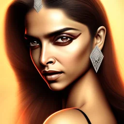 Diamond goddess, beautiful deepika padukone portrait, 4K