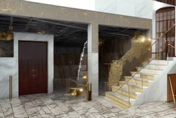 gold and marble luxury hotel