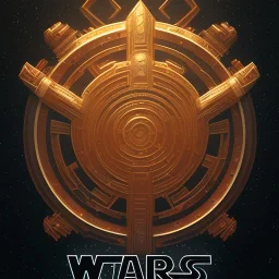 logo with only the letters 'STAR WARS', atmospheric, intricate, epic fantasy, ornate, 3D, cinematic lightning