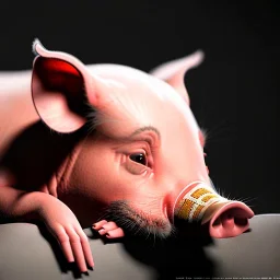 A picture of how a piglet is washed, ultra graphics,RTX, TXXA, SSAO, High quality,hyperrealistic, HDR,4k