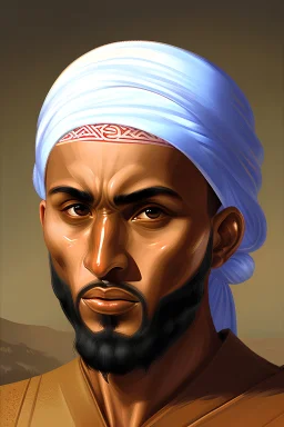 portrait of a warrior muslim