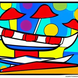 boat pop art