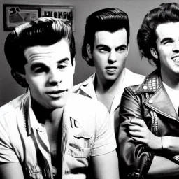 a 50s Greaser ROCK BAND