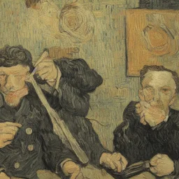 VAN GOGH CUTTING HIS OWN EAR