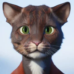 This avatar could have features such as fur, whiskers, and a tail, and might be able to move and express itself through various animations. You might also imagine the avatar with different colors or patterns on its fur, such as blue.