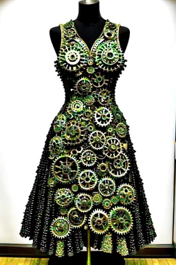 dress made of gears