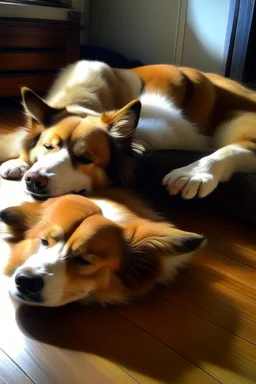 cane che dorme sdraiato