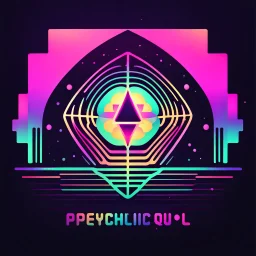 psychedelic quil item logo with minimalistic design, by #insert inspiring brand or artist, 99designs contest winner, retro colors, [shape style] shapes, glitchy effects, vaporwave style, 8-bit graphics, pixelated animation, #insert background color background