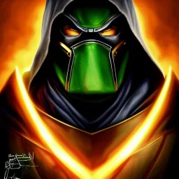 ultra detailed fullbody portrait of Dr Doom, intense stare ,wearing metal armor, extremely detailed digital painting, intrincate, extremely detailed face, in the style of Ohrai Noriyoshi and robert e howard and pablo oliveira and ARTGERM and Ken Kelley and Keith Parkinson,mystical colors,perfectly centered image, perfect composition, rim light, beautiful lighting,8k, stunning scene, raytracing