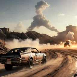 Ultra realistic mad max image, party, people background. Danger sweet woman, waist up view. Steampunk style, epic, yellow smoke fog, hottest, highly detailed, concept art, unreal engine 5, god rays, ray tracing, RTX, lumen lighting, ultra detail, volumetric lighting, 3d, finely drawn, high definition, high resolution.