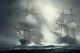 old ship lightning