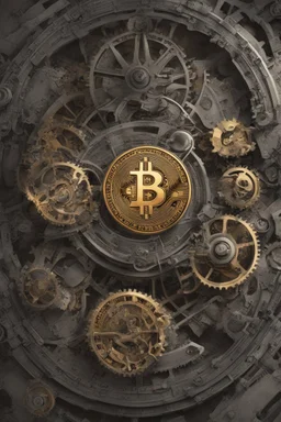 digital masterpiece depicting Bitcoin as the central piece in an intricate clockwork mechanism? The gears and cogs represent different cryptocurrencies, with Bitcoin at the heart, driving the entire system. The 8K resolution would capture the fine details of this unique portrayal, showcasing Bitcoin's integral role in the intricate machinery of the crypto world.