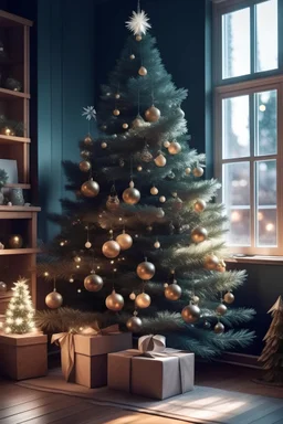Create a Christmas tree with a insurance look