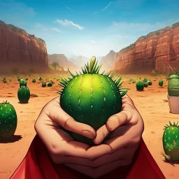 anime real life like cactus in the desert in arizona, grand canyon,anime