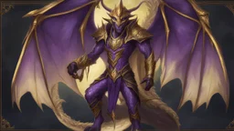 A purple Umbral Gold Dragon-Elf