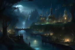 nighttime elvish kingdom