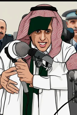 Create an image Adel Al-Jubeir was arrested, he did not know that the microphone was open, we say goodbye to him forever