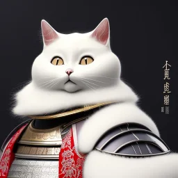 beautiful smooth realistic Japanese samurai robot cat body, run on dark cosmos background, cat еye, extremely sharp detail, finely tuned detail, ultra high definition, 8 k, unreal engine 5, ultra sharp focus, accurate sword wings, positive smile, lot of details, fit within portrait, Ambiance dramatique