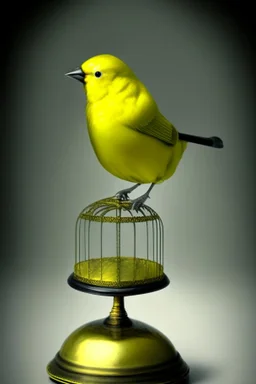 Canary on top a bell