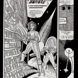 starships versus space monster in the cosmos by winsor mcCay and flash gordon