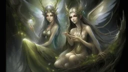 Banshees female spirits fairies and messengers from the other world.