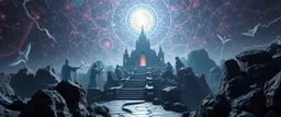 in the style of escher and giger, a chill contrapunctus fugue in the style of fsol, beethoven, goa trance breaks, dancefloor drum and bass,