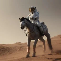 Riding horse astronaut mars unreal engine 5, octan render