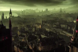 Dark city Insland+Quebec city+Gothic town+hill+canal+bridges+corner building+colorful city+Livorno +BioShock+Dishonored+Bloodborne +trieste+Edinburgh+Chicago+victorian London+decòpunk Skyscraper+ +steampunk+biopunk+alphonse mucha, greg rutkowski,matte painting, cryengine, hyper detailed, felix kelly, fantasy art, seb mckinnon