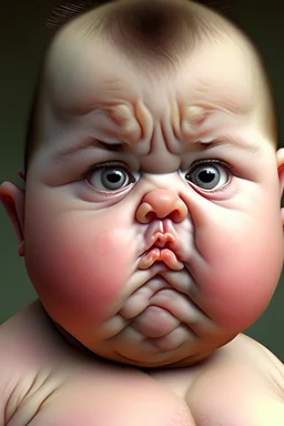 cheek fat baby realistic