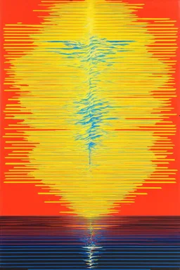 between thunder and silence; surrealism, optical art; Ilya Bolotowsky