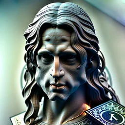 White Sculpture aragorn, full body, Rome sculpture style, full body, fresco background, hyper realistic, 8k,