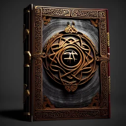 an ancient ornate intricate old tome spell book with the sigil symbol of an eye emblazoned on the cover, cinematic, realistic, intricate detail, finely detailed, small details, extra detail, photorealistic, high resolution, 3D, PBR, path tracing, volumetric lighting, octane render, arnold render, 8k