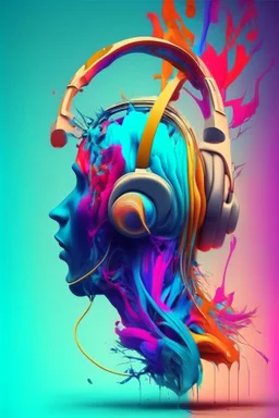 /imagine prompt: headphones, anatomy, colorful, no mistake