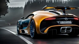 Bugatti x Mercedes Unique UFO, REAR view, perfect model, perfect details, perfect everything,desktop wallpaper, 4K, Cinematic
