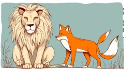 The Lion and a Clever Fox