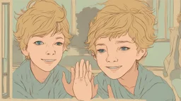 "The thumbnail image represents the story of Luke Ruehlman, the child who recalls a past life as a woman. The image shows Luke's face with a youthful smile and puzzled expression. In the background, there are visual effects related to reincarnation and past life, reflecting the mystery and intrigue surrounding this unique story."