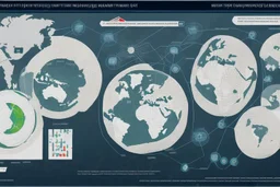 An infographic showing the interconnectedness of global financial markets. flat. without text
