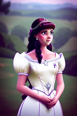 beautiful princess looking into the distance