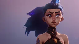 Vajra was diminutive, with brown skin, short black dreadlocks, and indigo blue eyes. She was quite young