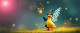 fairy magician with magical duck