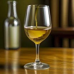 wine glass filled with piss