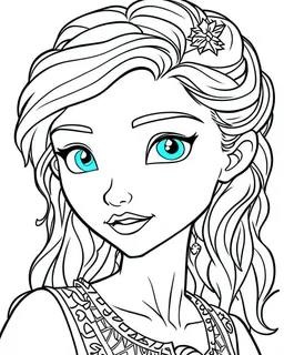 Elsa Coloring Page