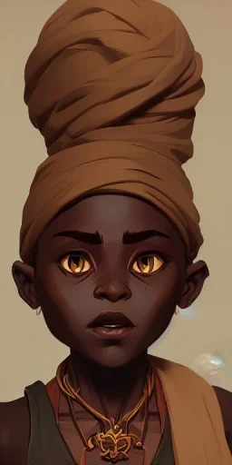 Portrait of a little African witch by Nick Harris