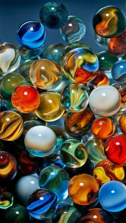 a pile of glass marbles, extremely detailed, realistic shapes, colorul, 90s nostalgia, stunning, amber, shiny, colorful, ultra detailed, perfect photo