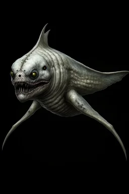 Moth / shark / human hybrid