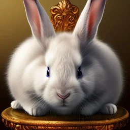 Detailed portrait white rabbit from Alice in Wonderland. Perfect face, detailed face, delicate face, detailed clear eyes, detailed fur.